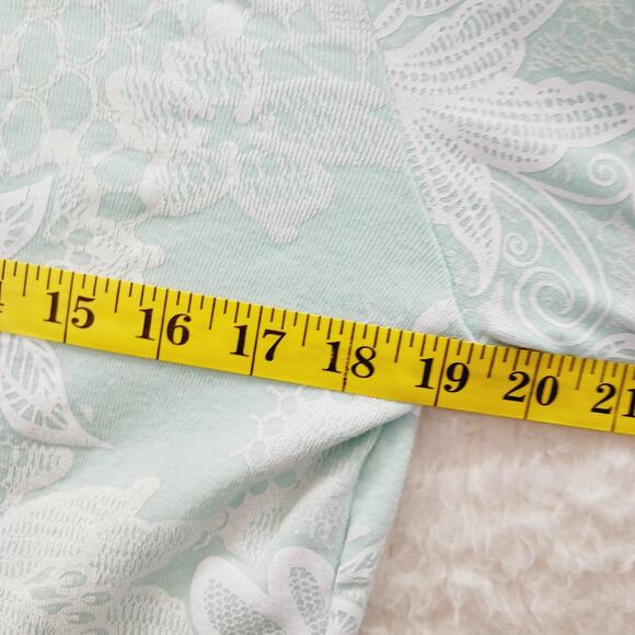 T-Shirt Size M Pastel Green Whimsycore Bloomcore Light Academia Fairycore Floral - Picture 11 of 15